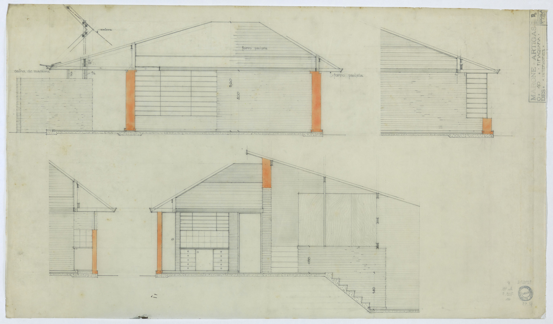 desenho do acervo vilanova artigas