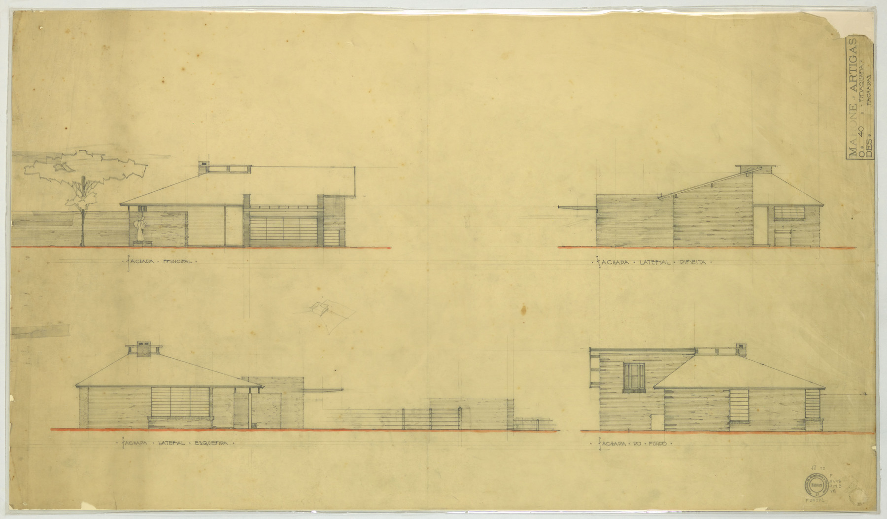 desenho do acervo vilanova artigas